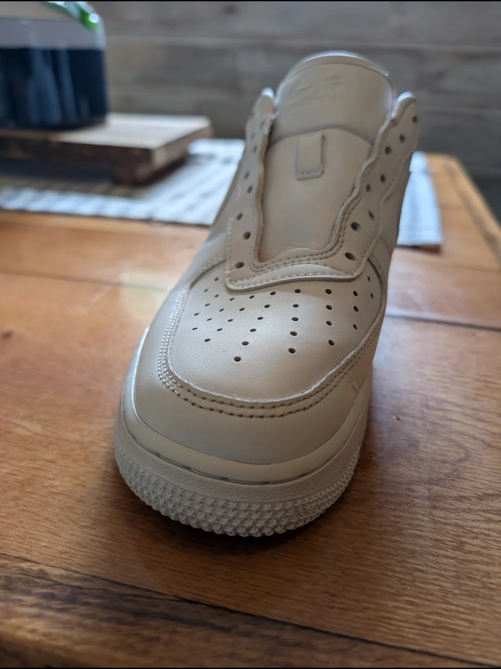 Nike White Leather Low-Top Sneakers